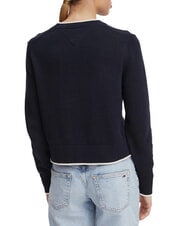 TOMMY HILFIGER TJ Maglione in cotone dark night navy - Maglie Donna - 2