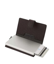 PIQUADRO BLACK SQUARE Astuccio portacard in pelle MORO - Portafogli Uomo - 2