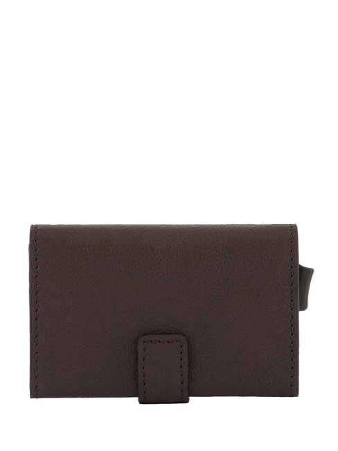 BLACK SQUARE Astuccio portacard in pelle MORO - Portafogli Uomo