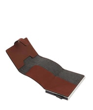 PIQUADRO BLACK SQUARE Astuccio portacard in pelle CUOIO - Portafogli Uomo - 3