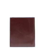 PIQUADRO BLUE SQUARE Portacard in pelle, con flap MOGANO - Portafogli Uomo - 4