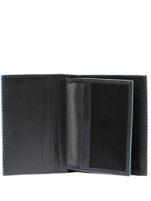 BLUE SQUARE Portacard in pelle, con flap Nero - Portafogli Uomo