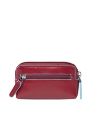 PIQUADRO BLUE SQUARE Astuccio portachiavi in pelle ROSSO - Portachiavi - 2