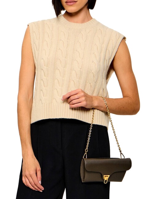 DOUBLE BEAT Shopper con pochette fango - Borse Donna