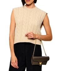 COCCINELLE DOUBLE BEAT Shopper con pochette fango - Borse Donna - 3