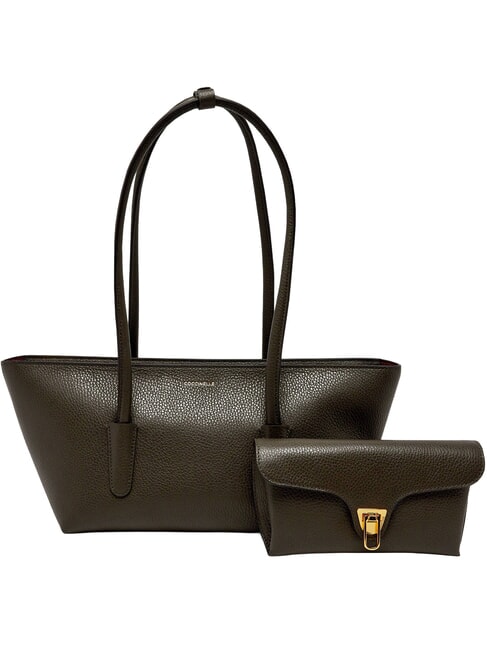 DOUBLE BEAT Shopper con pochette fango - Borse Donna