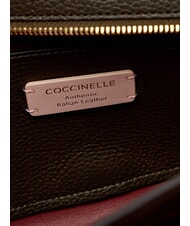 COCCINELLE DOUBLE BEAT Shopper con pochette fango - Borse Donna - 6