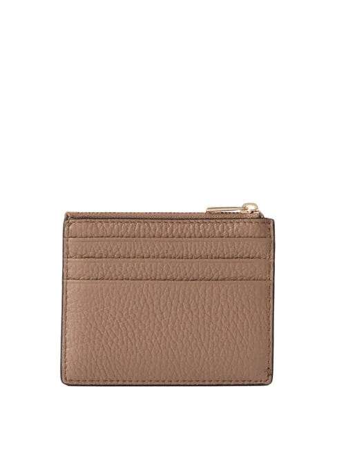 CAMELIA Portacard piatto in pelle toffee - Portafogli Donna