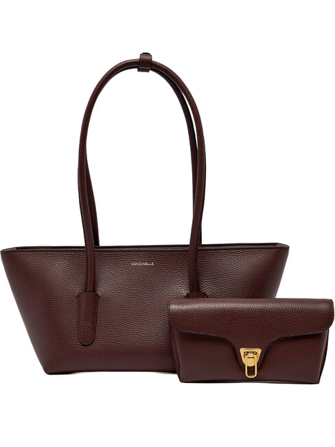 DOUBLE BEAT Shopper con pochette berry - Borse Donna