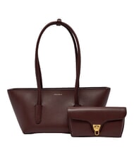 COCCINELLE DOUBLE BEAT Shopper con pochette berry - Borse Donna - 5