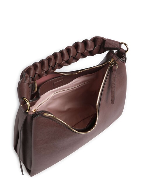 BOHEME GRANA DOUBLE Sacca grande a spalla in pelle berry/wint.rose - Borse Donna