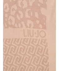 LIUJO LOGO Sciarpa con logo cammello - Sciarpe - 4