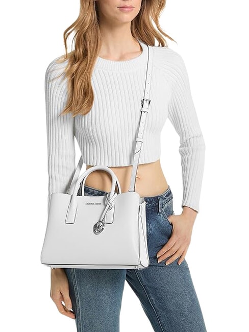 RUTHI Borsa a mano con tracolla, in pelle white - Borse Donna