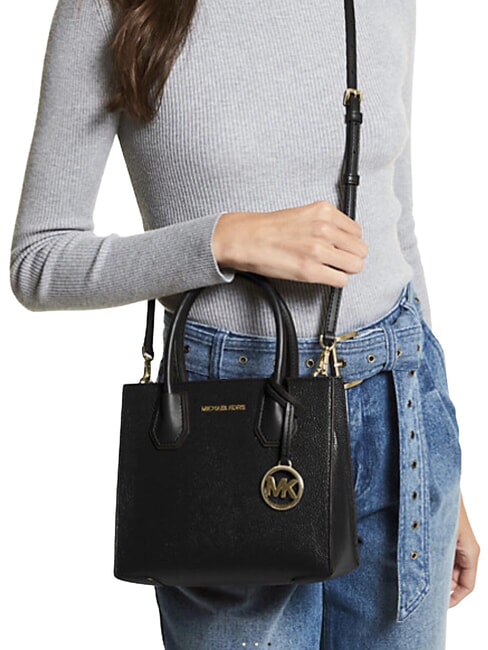 MERCER Borsa a mano con tracolla, in pelle black - Borse Donna