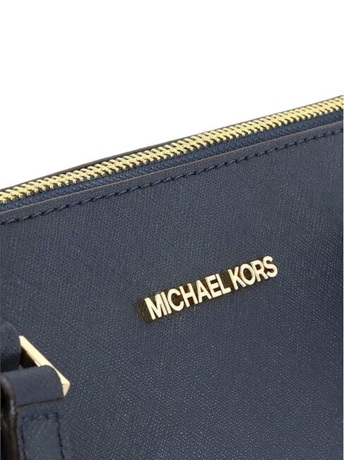 CHARLOTTE Borsa shopping a spalla, in pelle navy - Borse Donna