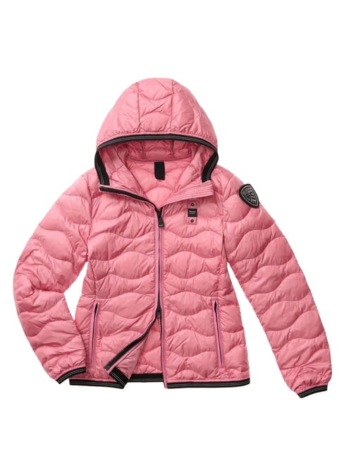 CAMELIA Piumino imbottito corto, con cappuccio pink 409 - Piumini Donna
