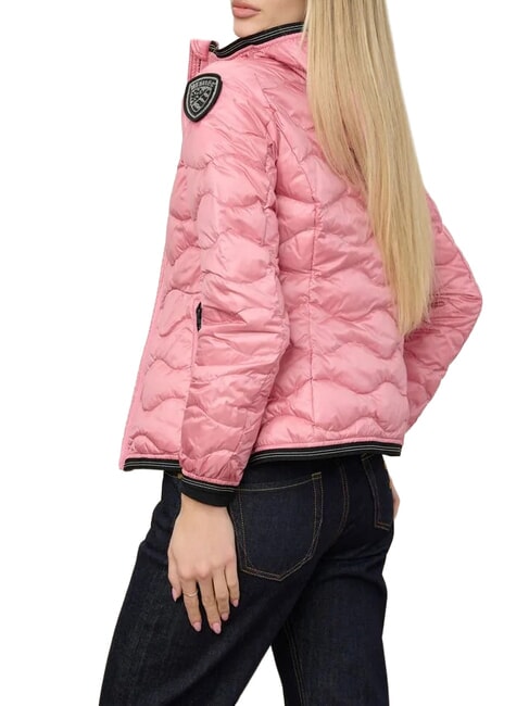 CAMELIA Piumino imbottito corto, con cappuccio pink 409 - Piumini Donna