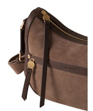 BORBONESE LUNA Borsa a tracolla cenere/cacao - Borse Donna - 5