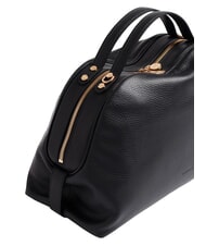 BORBONESE SEXY Borsa a mano con tracolla, in pelle Nero - Borse Donna - 3