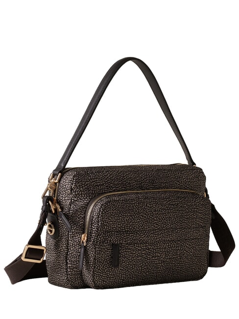 B-CLUB Borsa a spalla, con tracolla catrame - Borse Donna