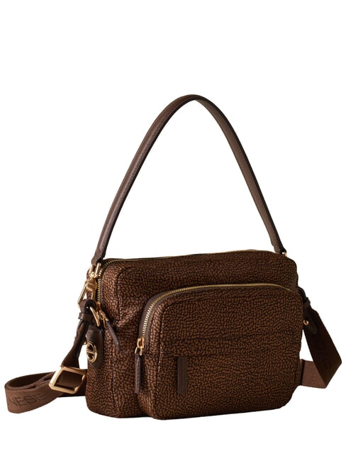 B-CLUB Borsa mini a spalla, con tracolla castagno - Borse Donna