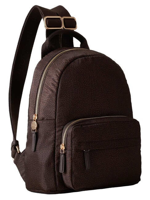 B-CLUB Zaino con tasca frontale cioccolato - Borse Donna