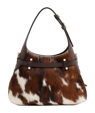 BORBONESE B-HALO Borsa a spalla, con tracolla naturale/cacao - Borse Donna - 3