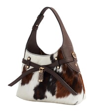BORBONESE B-HALO Borsa a spalla, con tracolla naturale/cacao - Borse Donna - 5