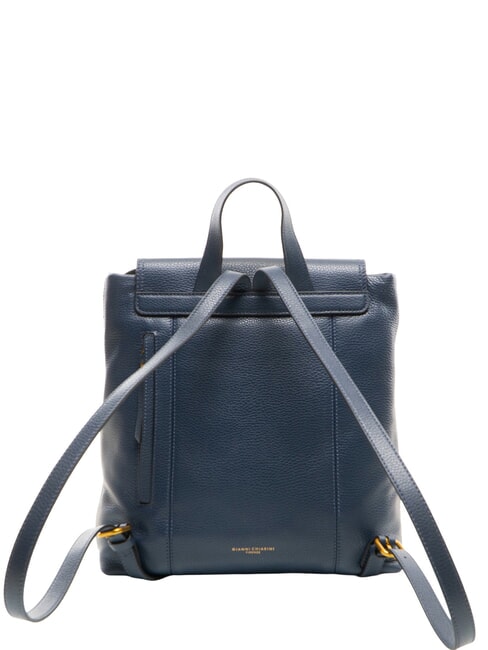 VICKY Zaino con taschino interno, in pelle BLU NAVY - Borse Donna