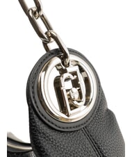 LIUJO FAIZA Sacca a spalla, in pelle nero/steel - Borse Donna - 4