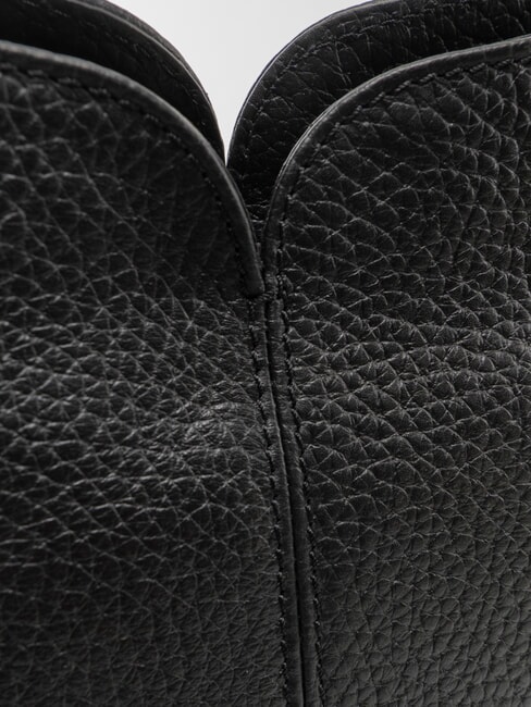 SANDRA Borsa a spalla con tracolla, in pelle Nero - Borse Donna