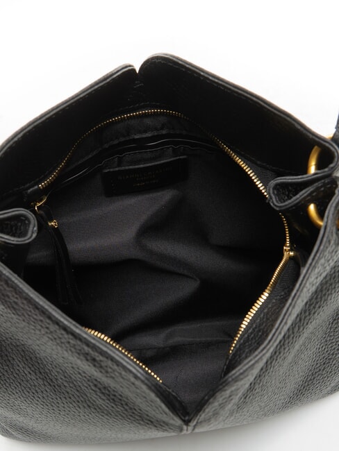 SANDRA Borsa a spalla con tracolla, in pelle Nero - Borse Donna