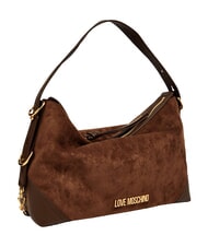 LOVE MOSCHINO SIGNATURE ZIP Borsa a spalla, regolabile marrone/marrone - Borse Donna - 3