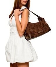 LOVE MOSCHINO SIGNATURE ZIP Borsa a spalla, regolabile marrone/marrone - Borse Donna - 8