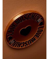 LOVE MOSCHINO SIGNATURE ZIP Borsa a spalla, regolabile marrone/marrone - Borse Donna - 6
