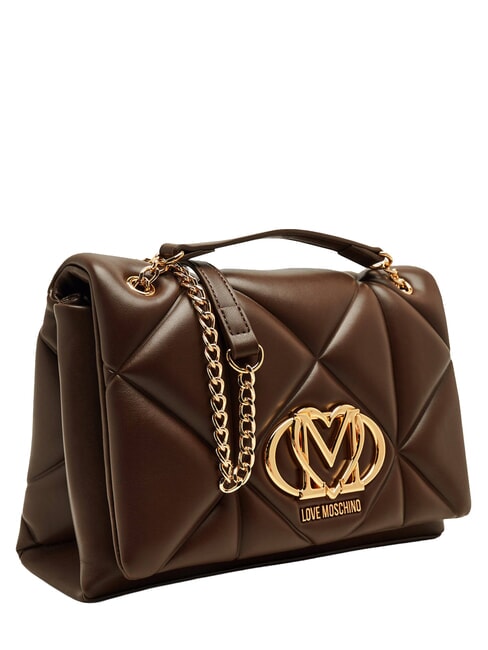 EMBOSSED QUILTED Borsa a spalla, trapuntata marrone - Borse Donna