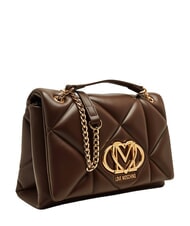 LOVE MOSCHINO EMBOSSED QUILTED Borsa a spalla, trapuntata marrone - Borse Donna - 3