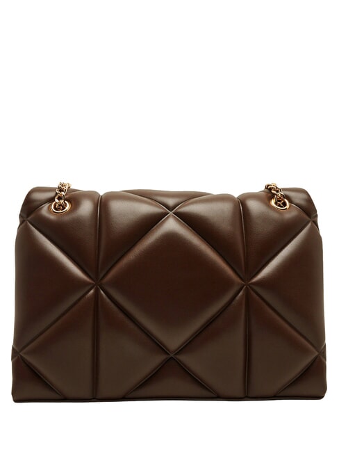 EMBOSSED QUILTED Borsa a spalla, trapuntata marrone - Borse Donna