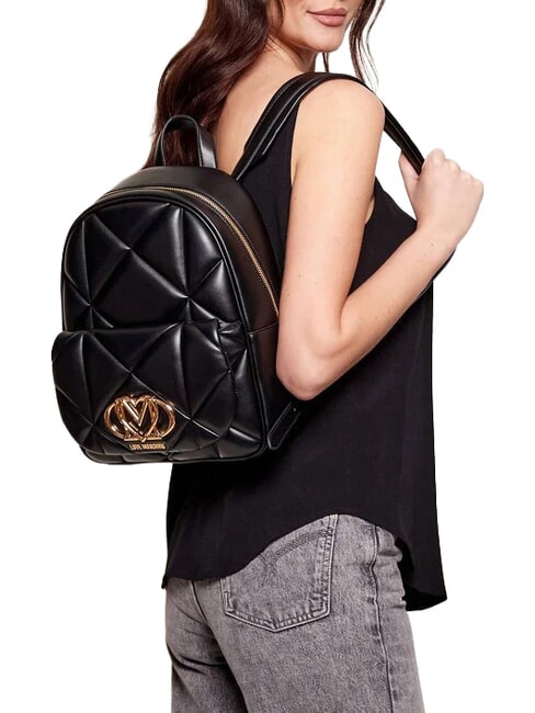 EMBOSSED QUILTED Zaino trapuntato Nero - Borse Donna
