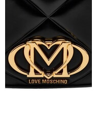 LOVE MOSCHINO EMBOSSED QUILTED Zaino trapuntato Nero - Borse Donna - 5
