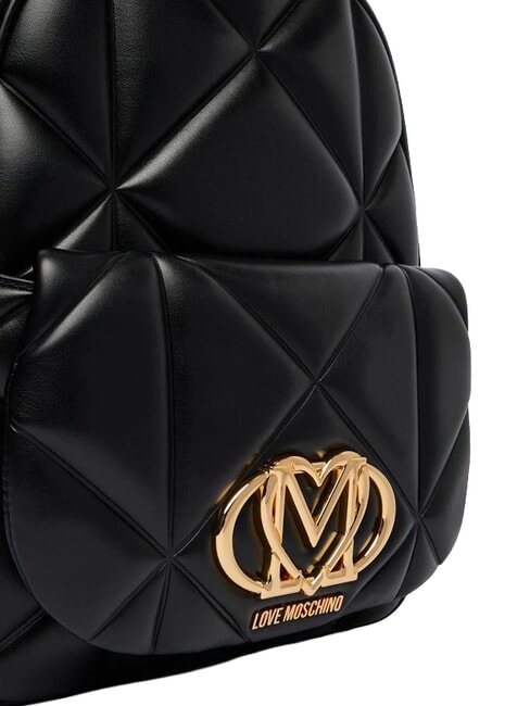 EMBOSSED QUILTED Zaino trapuntato Nero - Borse Donna