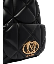 LOVE MOSCHINO EMBOSSED QUILTED Zaino trapuntato Nero - Borse Donna - 7
