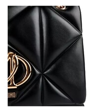 LOVE MOSCHINO EMBOSSED QUILTED Borsa a spalla, trapuntata Nero - Borse Donna - 4