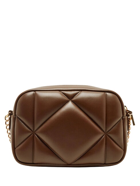 EMBOSSED QUILTED Borsa mini a tracolla, trapuntata marrone - Borse Donna