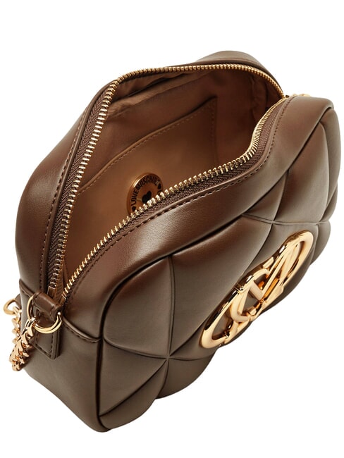 EMBOSSED QUILTED Borsa mini a tracolla, trapuntata marrone - Borse Donna