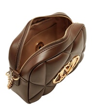 LOVE MOSCHINO EMBOSSED QUILTED Borsa mini a tracolla, trapuntata marrone - Borse Donna - 5