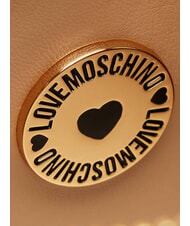 LOVE MOSCHINO EMBOSSED QUILTED Borsa mini a tracolla, trapuntata marrone - Borse Donna - 6