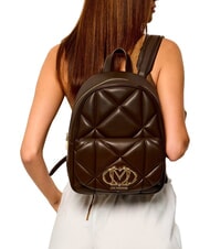 LOVE MOSCHINO EMBOSSED QUILTED Zaino trapuntato marrone - Borse Donna - 2