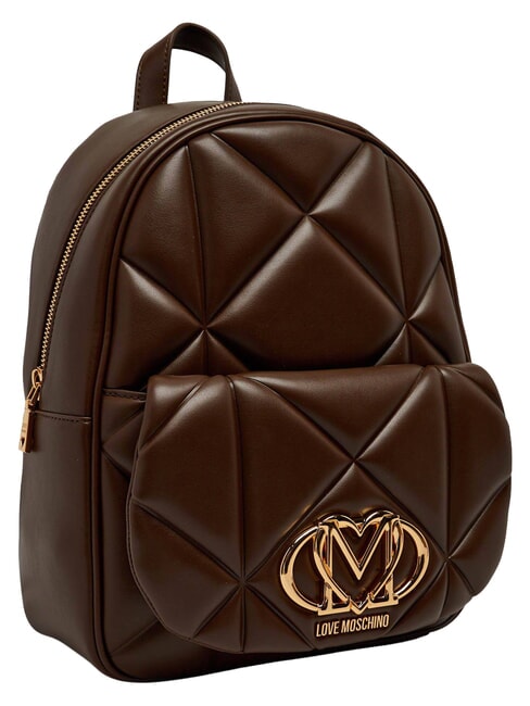 EMBOSSED QUILTED Zaino trapuntato marrone - Borse Donna