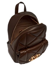 LOVE MOSCHINO EMBOSSED QUILTED Zaino trapuntato marrone - Borse Donna - 5